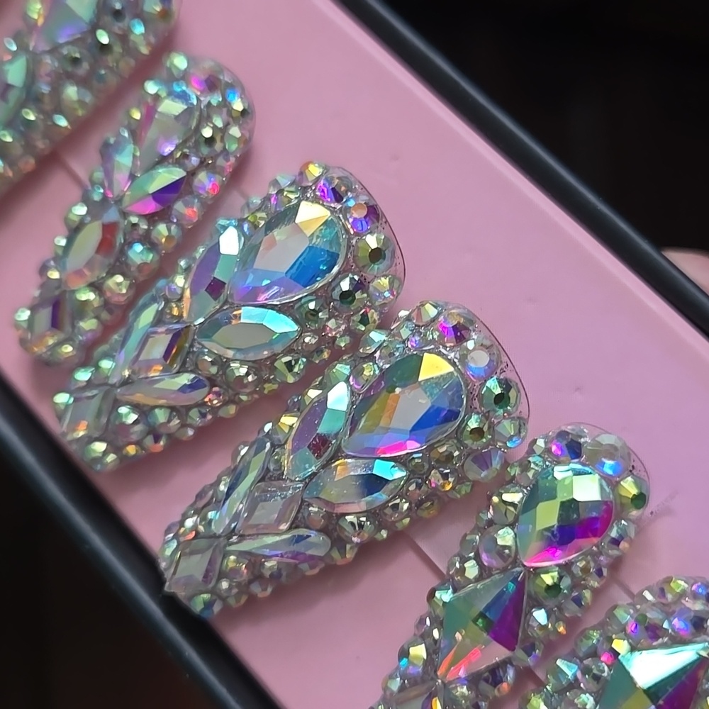 Holographic Gem Press-On Nails